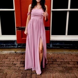 Birdy Grey Convertible Off Shoulder Bridesmaid Dress - English Rose